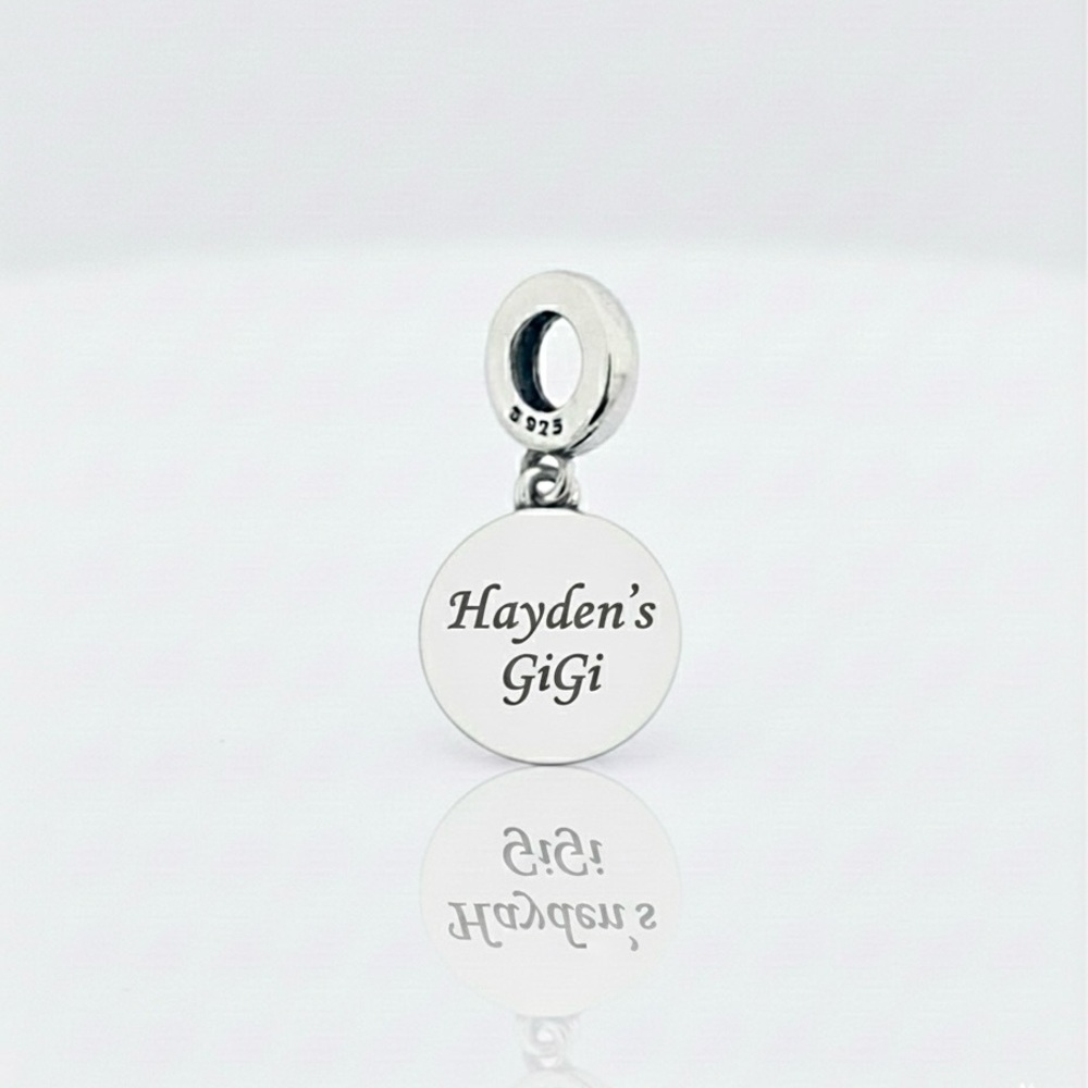Personalized Name Dangle Bracelet Charm